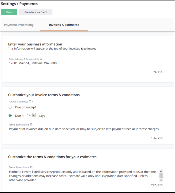 cquickbooks creating invoices and estimates